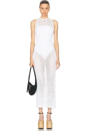 Alaïa Maxi Dress in White