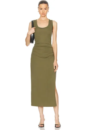 Simkhai Trudy Tank Midi Dress in Army