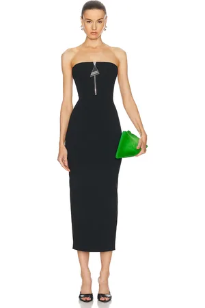 The Attico Strapless Midi Dress in