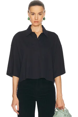 Bottega Veneta Short Sleeve Shirt in Navy