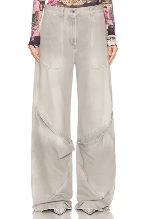 The Attico Baggy Wide Leg in Grey