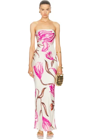 ROCOCO SAND Maxi Strapless Dress in Pink