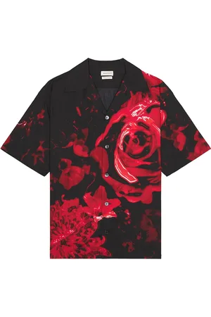 Alexander McQueen Dropped Shoulder Shirt in Black