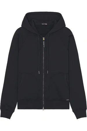 Tom Ford Vintage Garment Dyed Zip Hoodie in Blue