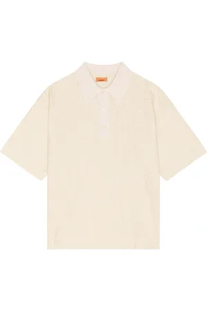 Missoni Short Sleeve Polo in Cream