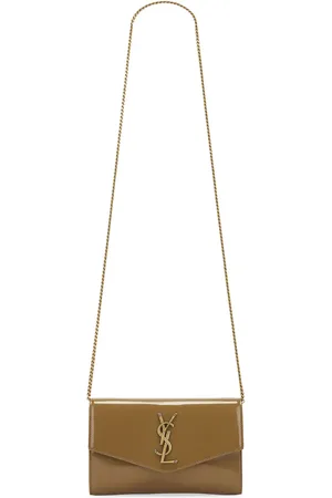 Saint Laurent Wallet On Chain in Tan