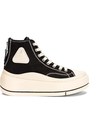 R13 High Top Sneaker in Black