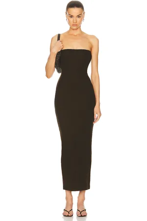 SPRWMN Rib Tube Dress in Brown