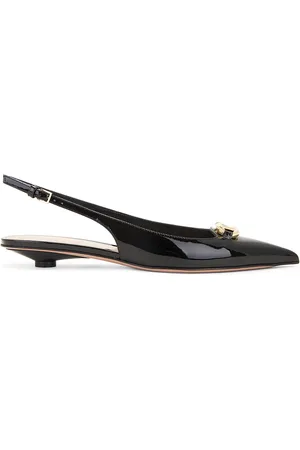 VALENTINO GARAVANI V Logo The Bold Edition Sling Back in Black