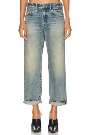 R13 Romeo Slim Straight in Denim-Medium