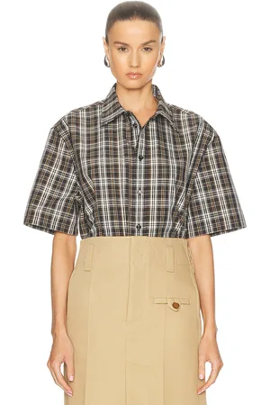 Bottega Veneta Short Sleeve Shirt in Brown