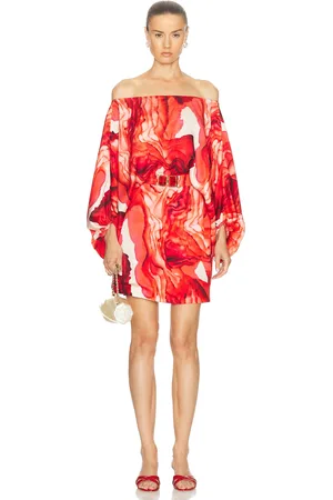 Silvia Tcherassi For FWRD Manon Dress in Red