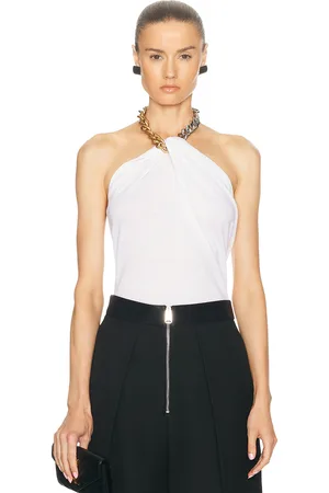 Stella McCartney Chain Embellished Knit Top in White