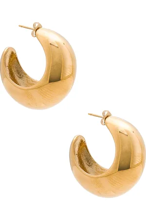 Isabel Marant Large Hoop Earrings in Metallic Gold