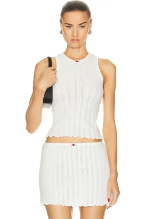 SANDY LIANG Mamas Tank in Cream