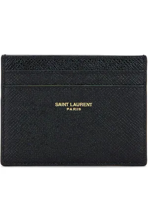 Saint Laurent YSL Credit Card Case in Black
