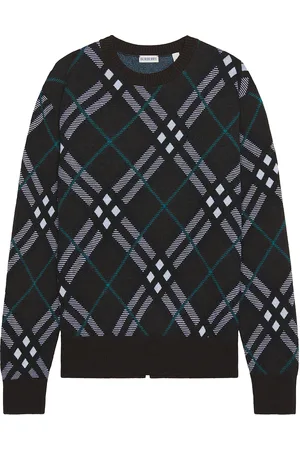 Burberry Check Sweater in in Brown