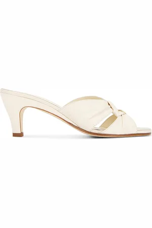 The Row Soft Knot Sandal in Beige