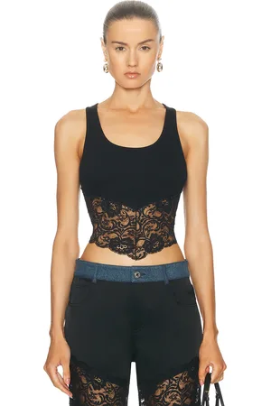 BLUMARINE Lace Tank Top in