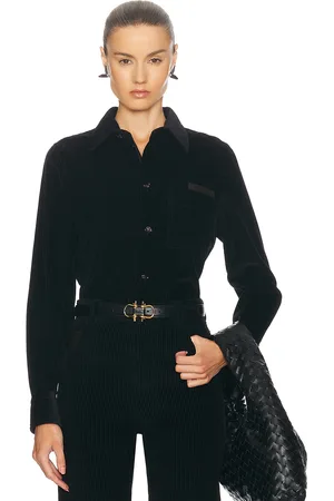 Bottega Veneta Long Sleeve Shirt in Navy