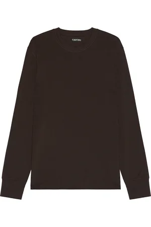 Tom Ford Long Sleeve Crew Neck in Brown