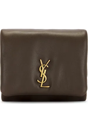 Saint Laurent Compact Wallet in Olive