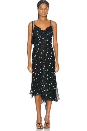 PRISCAVera Cowl Neck Midi Dress in