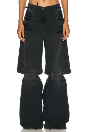 The Attico Long Cut-out Wide Leg in