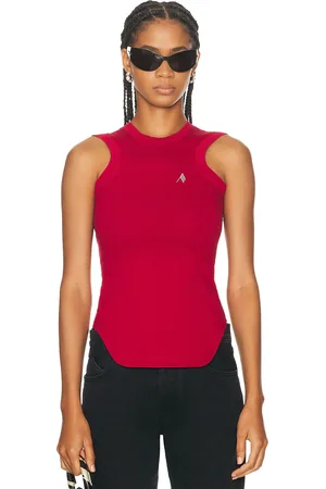 The Attico Reese Tank Top in Red