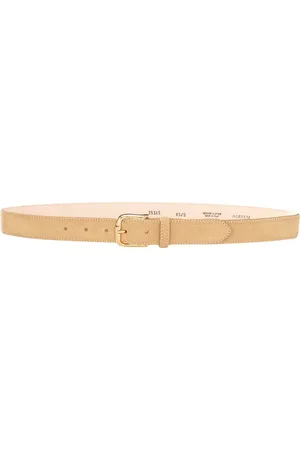 AUREUM Suede Buckle Belt in Tan