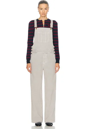 Miu Miu Corduroy Overalls in Grey