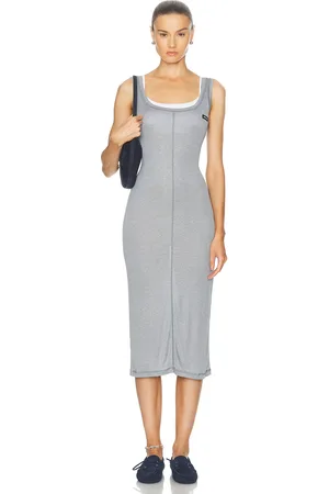 Miu Miu Midi Tank Dress in Grey