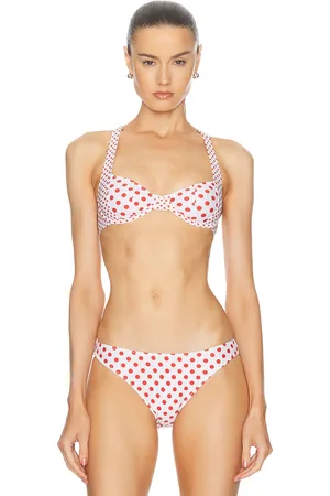Miaou Luz Bikini Top in Red