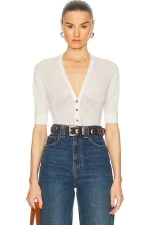 Khaite Dianna Cardigan in White