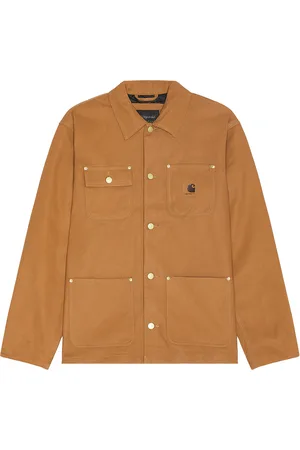 Carhartt Suede Michigan Coat in Brown
