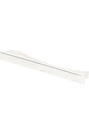 Gucci Diagonal Interlocking G Tie Bar in Metallic Silver