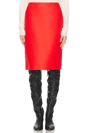The Row Corinna Skirt in Red