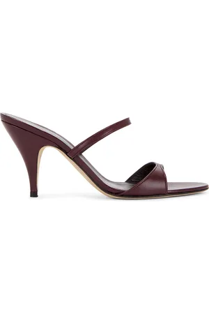 The Row Vika Knot 80 Sandal in Burgundy