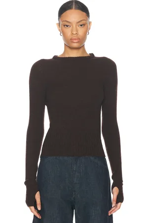 LEMAIRE Fitted Sweater in Brown