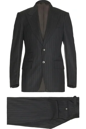 Tom Ford Chalk Stripe Shelton Suit in Grey