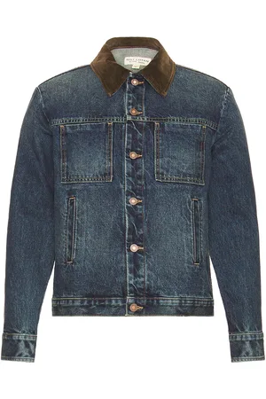NILI LOTAN Chester Jacket in Denim-Dark