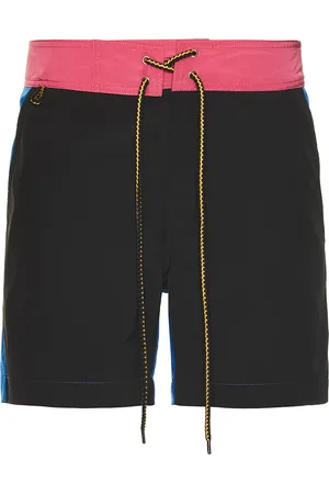 Double Rainbouu Side Pocket Surf School Short in Black