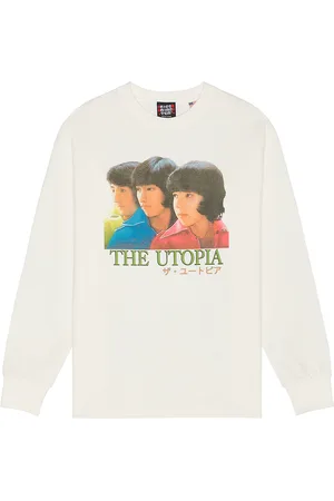 rice nine ten Pop Idol Long Sleeve T-shirt in White