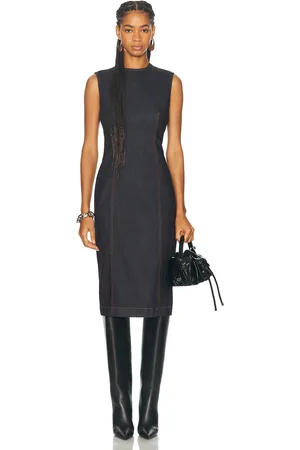 Acne Studios Sleeveless Midi Dress in Blue