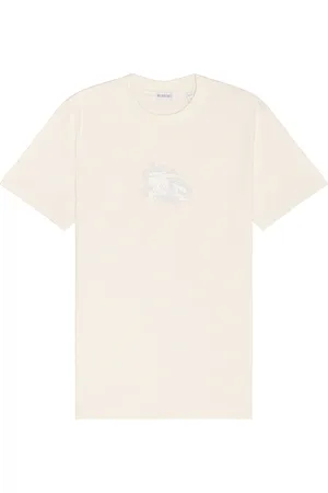 Burberry Pailsey Short Sleeve T-Shirt in Cream