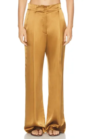 SABLYN Emerson High Rise Pleated Pant in Mustard