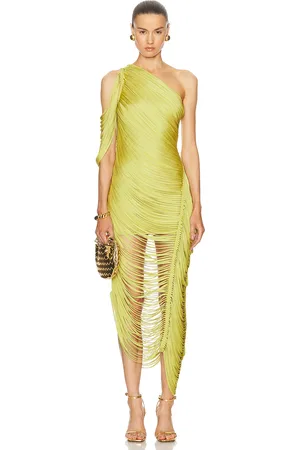Cult Gaia Sona Knit Dress in Yellow