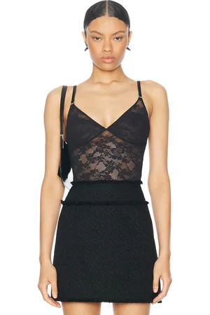 FLEUR DU MAL Le Stretch Wireless Lace Bodysuit in