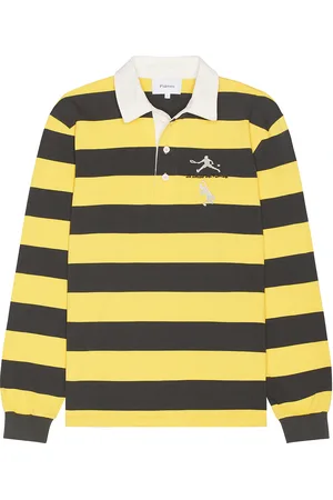Palmes Society Rugby Shirt in Yellow