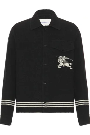 Burberry Striped Pocket Jacket in Grey